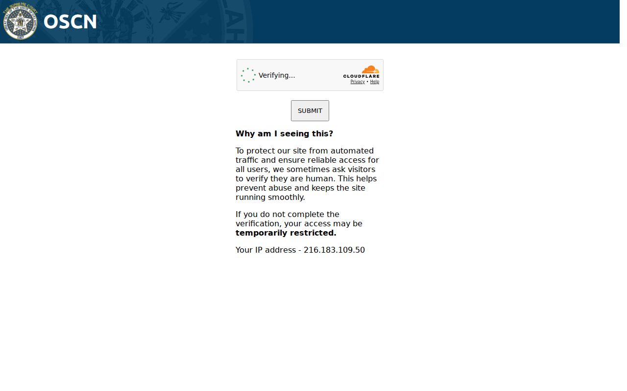 Bryan County active warrant search official court landing page